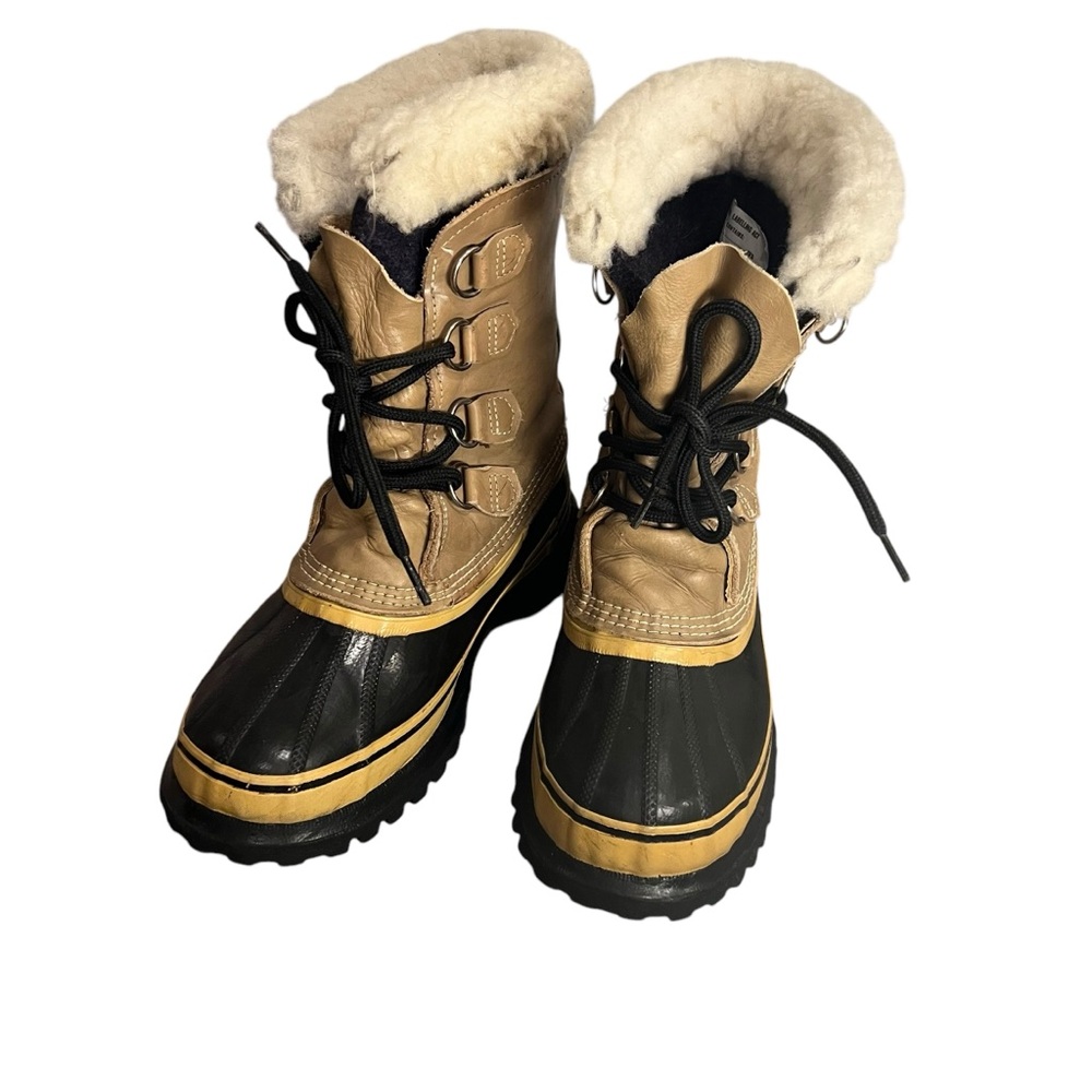 SOREL Caribou Waterproof Sherpa Wool Heavy Snow
Winter Duck Boots unisex  M7 W9
